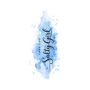 Salty Girl Cape Cod Vinyl Sticker — Kiss-Cut Watercolor Decal